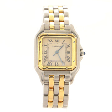 Cartier Vintage Panthere de Cartier Quartz Watch Stainless Steel and Yellow Gold 27