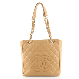Chanel Petite Shopping Tote Quilted Caviar