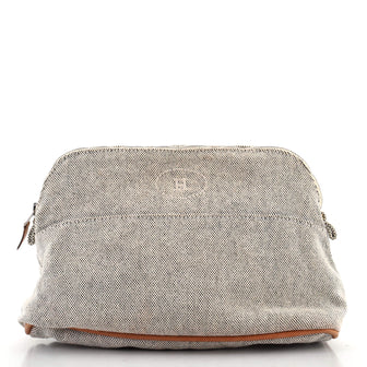 Hermes Bolide Travel Pouch Canvas MM