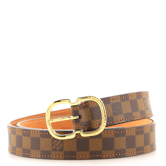 Louis Vuitton Mini Belt Damier Thin Brown 1375072