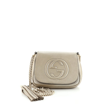 Gucci Soho Chain Crossbody Bag Leather Small