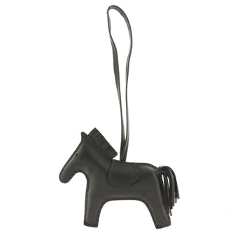 Hermes So Black GriGri Rodeo Bag Charm Leather MM