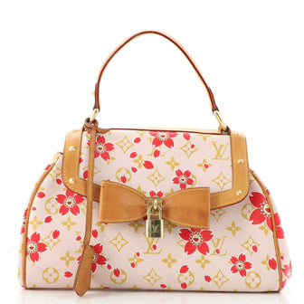 Louis Vuitton Limited Edition Red Cherry Blossom Sac Retro Bag