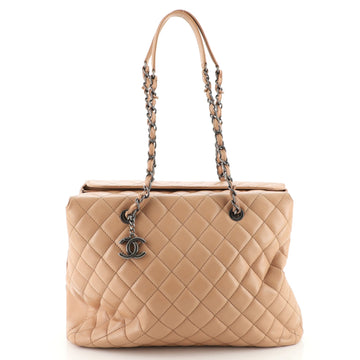 Chanel City Shopping Tote Quilted Caviar Large