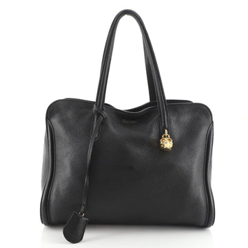Alexander McQueen Padlock Zip Around Tote Leather Medium