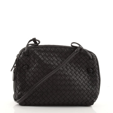 Bottega Veneta Double Compartment Pillow Crossbody Bag Intrecciato Nappa Medium