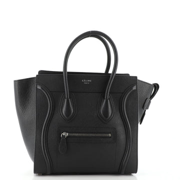 Celine Luggage Bag Grainy Leather Micro
