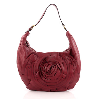Valentino Petale Shoulder Bag Leather