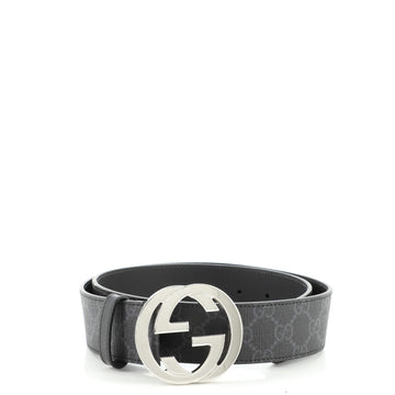 Gucci Interlocking G Belt GG Coated Canvas Wide