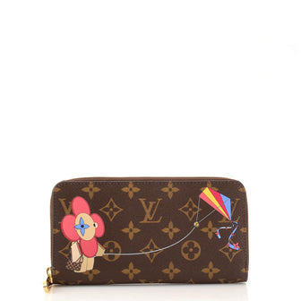 Louis Vuitton Zippy Wallet Limited Edition Vivienne Xmas Monogram Canvas