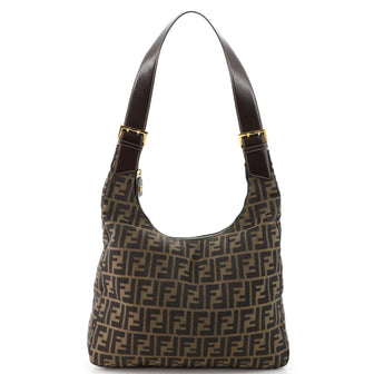 Fendi Vintage Belted Tote Zucca Canvas