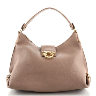 Salvatore Ferragamo New Fanisa Hobo Leather Small