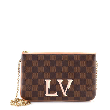 Louis Vuitton Double Zip Pochette Damier
