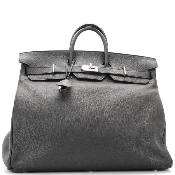 Hermes HAC Birkin Bag Black Togo with Palladium Hardware 50 Black 1376647