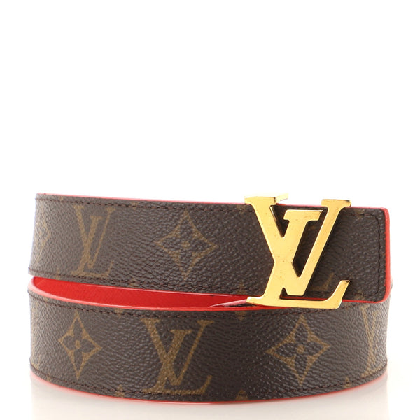 Louis Vuitton, Accessories, Louis Vuitton Initiales Reversible Monogram  Belt 75