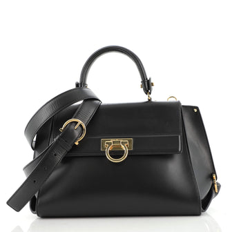 Salvatore Ferragamo Sofia Satchel Smooth Leather Small