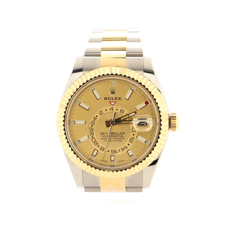 Rolex Sky-Dweller Oyster Perpetual Chronometer Automatic Watch Stainless Steel and Yellow Gold 42