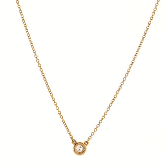 Tiffany & Co. Elsa Peretti Diamonds By The Yard Pendant Necklace 18K Rose Gold with Diamond 0.1CT