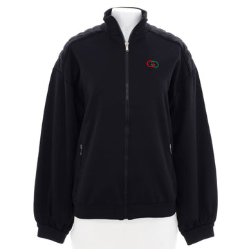 Gucci Men's GG Logo Long Sleeve Zip Up Jersey