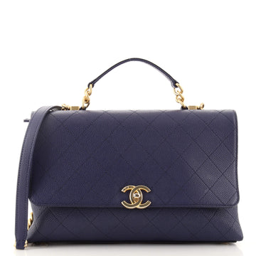 Chanel Chic Affinity Top Handle Bag Stitched Caviar Medium