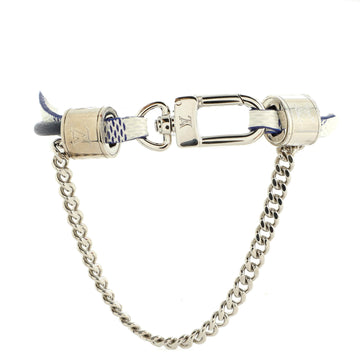 Louis Vuitton LV Treble Bracelet Damier and Leather with Metal