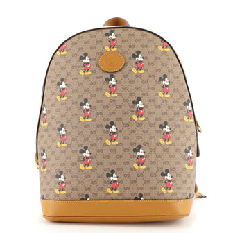 Gucci Disney Mickey Mouse Backpack Printed Mini GG Coated Canvas Small