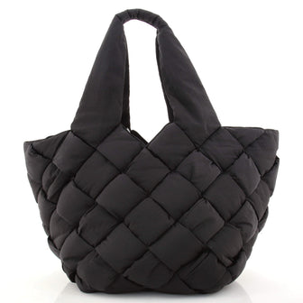 Bottega Veneta Cassette Paper Tote Bag Intrecciato Nylon