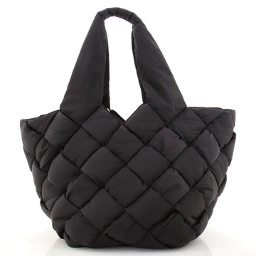 Bottega Veneta Cassette Paper Tote Bag Intrecciato Nylon