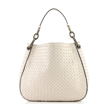 Bottega Veneta Loop Shoulder Bag Intrecciato Nappa Medium