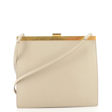 Celine Clasp Crossbody Bag Leather Mini