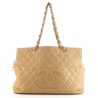 Chanel Grand Timeless Shopping Tote Quilted Caviar