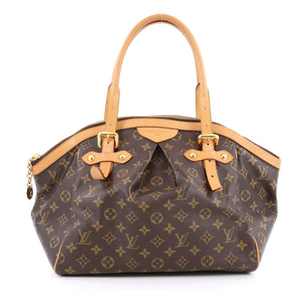 Louis Vuitton Tivoli Handbag Monogram Canvas GM Brown