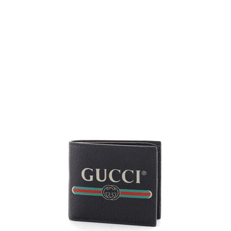 Gucci Logo Bifold Wallet Leather