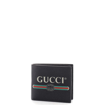 Gucci Logo Bifold Wallet Leather