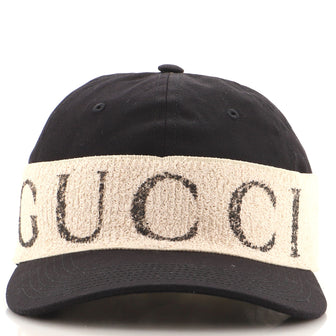 Gucci Baseball Cap Canvas and Terry Cloth