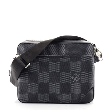 Louis Vuitton Trio Messenger Bag Limited Edition Damier Graphite 3D