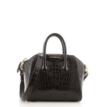 Givenchy Antigona Bag Crocodile Embossed Leather Mini