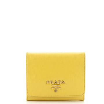 Prada Trifold Wallet Vitello Move Compact