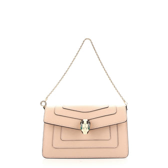 Bvlgari Serpenti Forever Chain Clutch Leather Mini