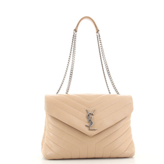 Saint Laurent LouLou Shoulder Bag Matelasse Chevron Leather Medium