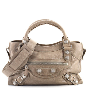 Balenciaga City Giant Studs Bag Leather Medium