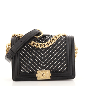 Chanel By The Sea Boy Waist Bag Chevron Embroidered Calfskin