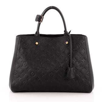 Louis Vuitton Montaigne Handbag Monogram Empreinte Leather GM 
