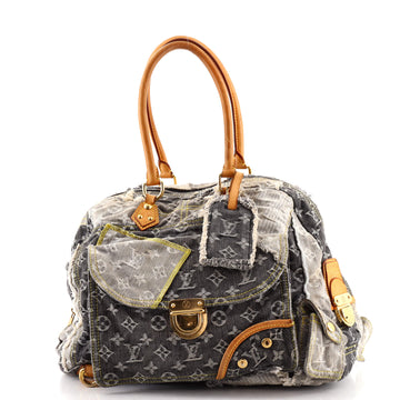 Louis Vuitton Patchwork Bowly Handbag Denim
