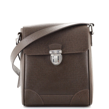Louis Vuitton Luka Ardoise Handbag Taiga Leather