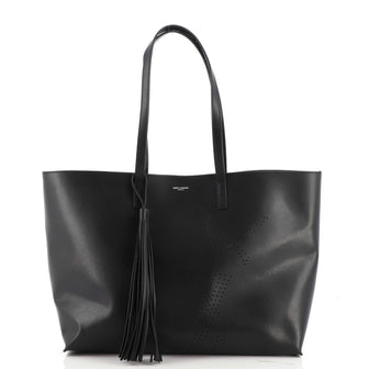 Saint Laurent Shopper Tote Perforated Leather Large