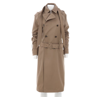 Valentino Double Breasted Trench Coat Cotton