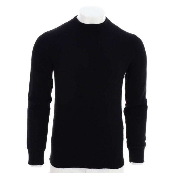 Louis Vuitton Men's Half And Half Monogram Crewneck Sweater Cashmere Blend  Black 13788230