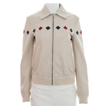 Saint Laurent Women's Teddy Diamond Bomber Jacket Leather