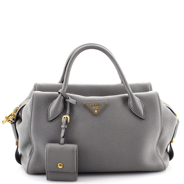 Prada Convertible Top Handle Satchel Vitello Daino Medium